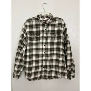 Orvis Flannel Mens Large Gorpcore Hiking Plaid Shirt